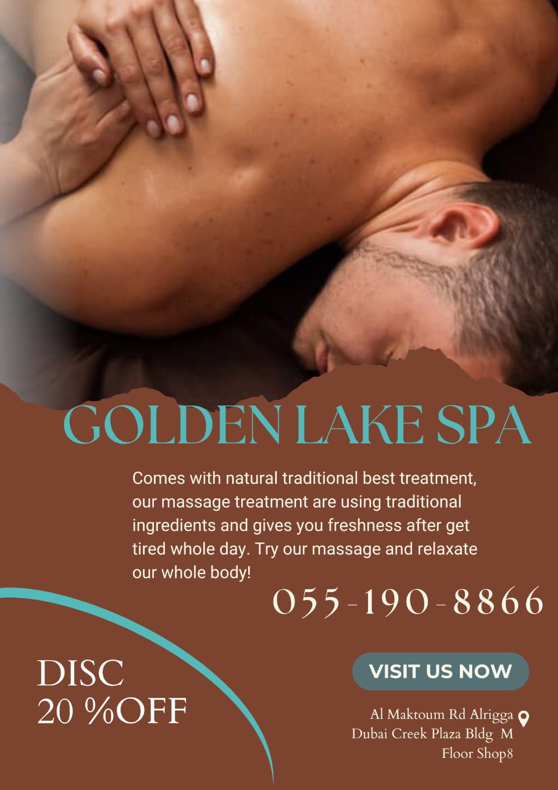 Golden Lake Spa Massage in Dubai