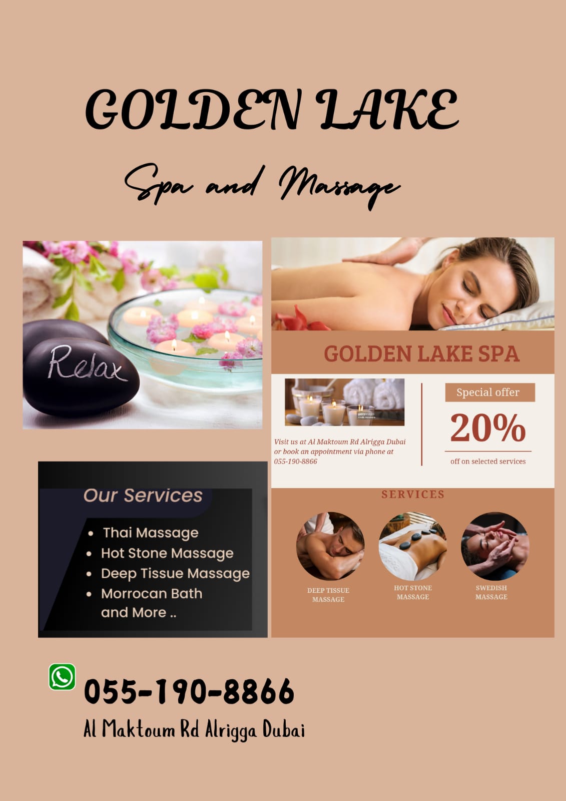 Golden Lake Spa Massage in Dubai