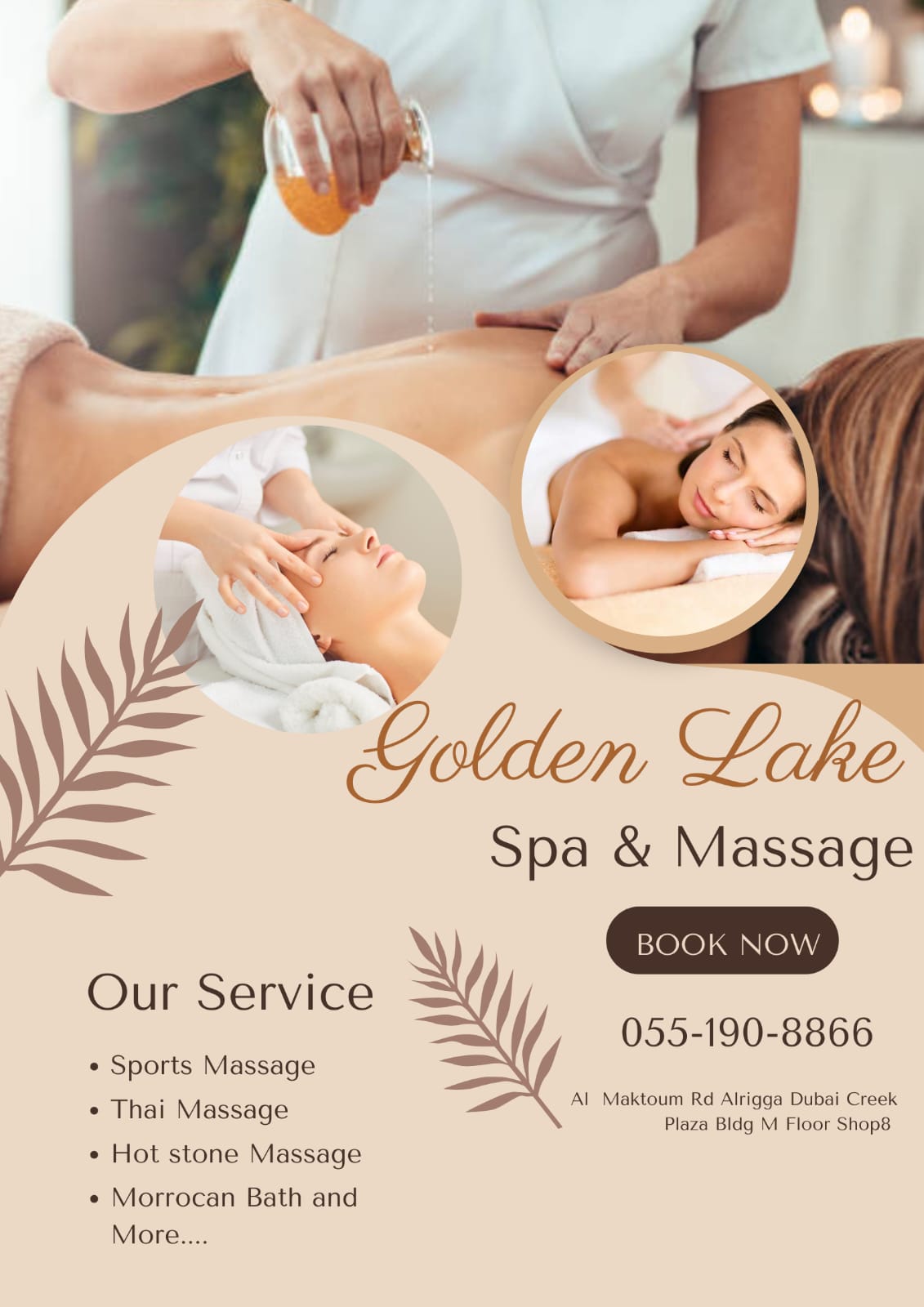 Golden Lake Spa Massage in Dubai