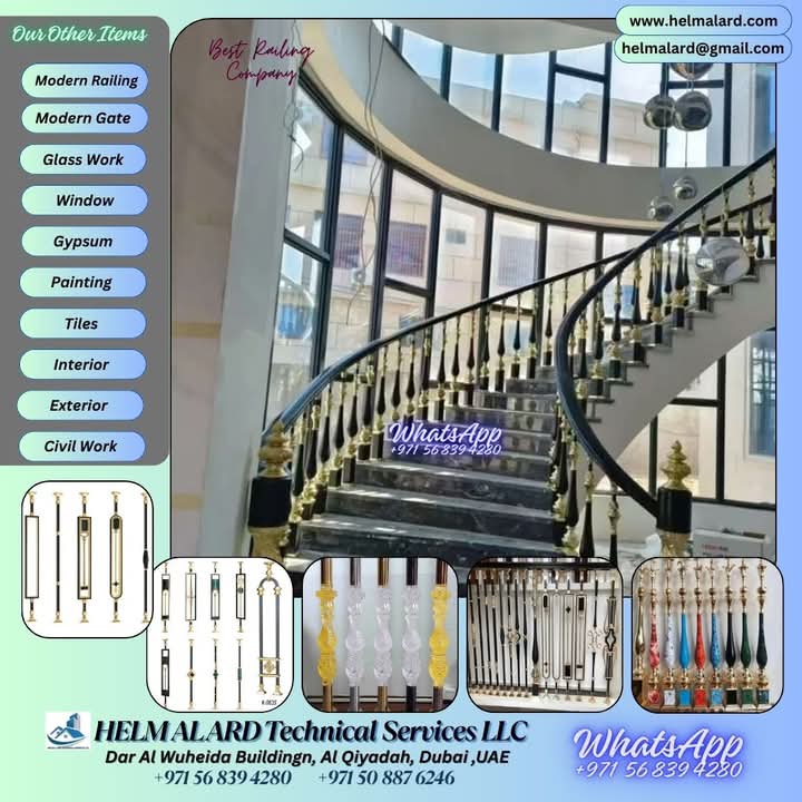 Stair Handrail Manufacturing In Dubai