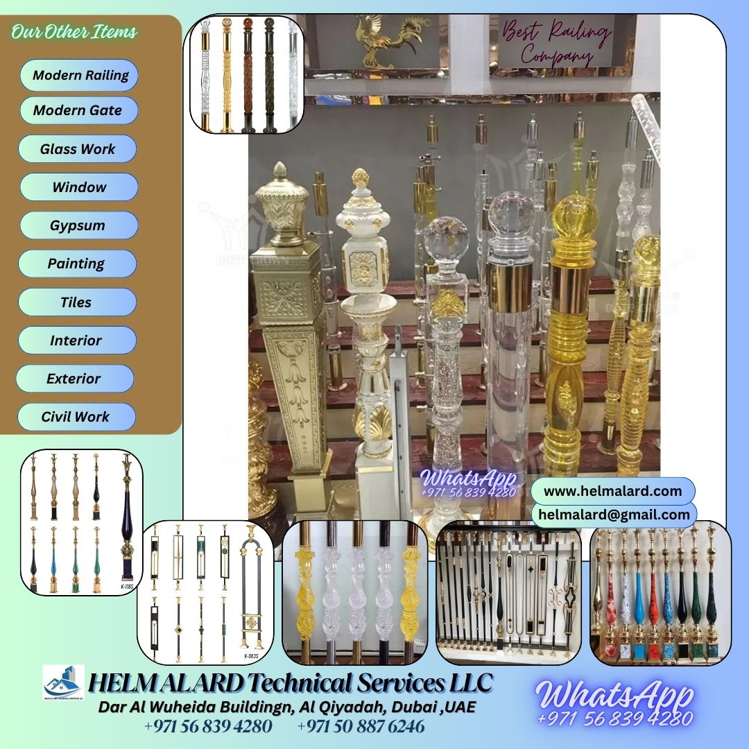 Staircase Glass Installation In Villa And Apartment Dubai