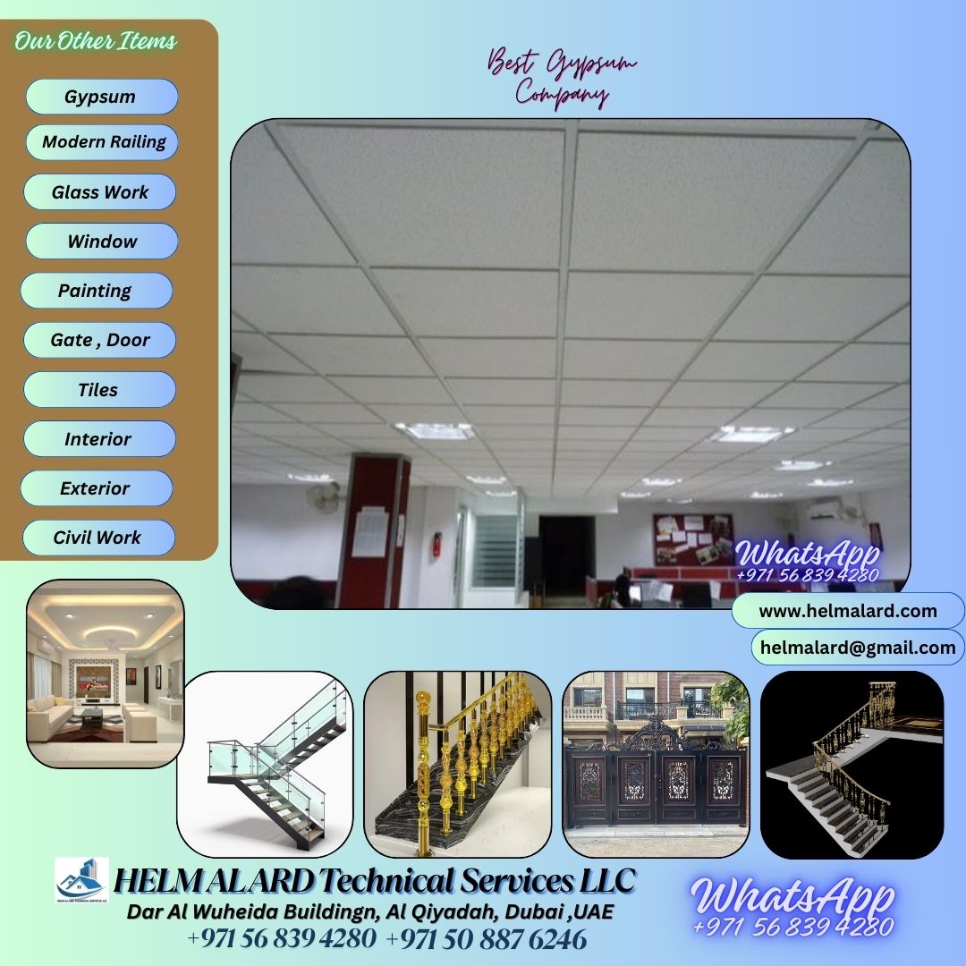 Commercial,residencial Gypsum Work Company In Sharjah,dubai,uae