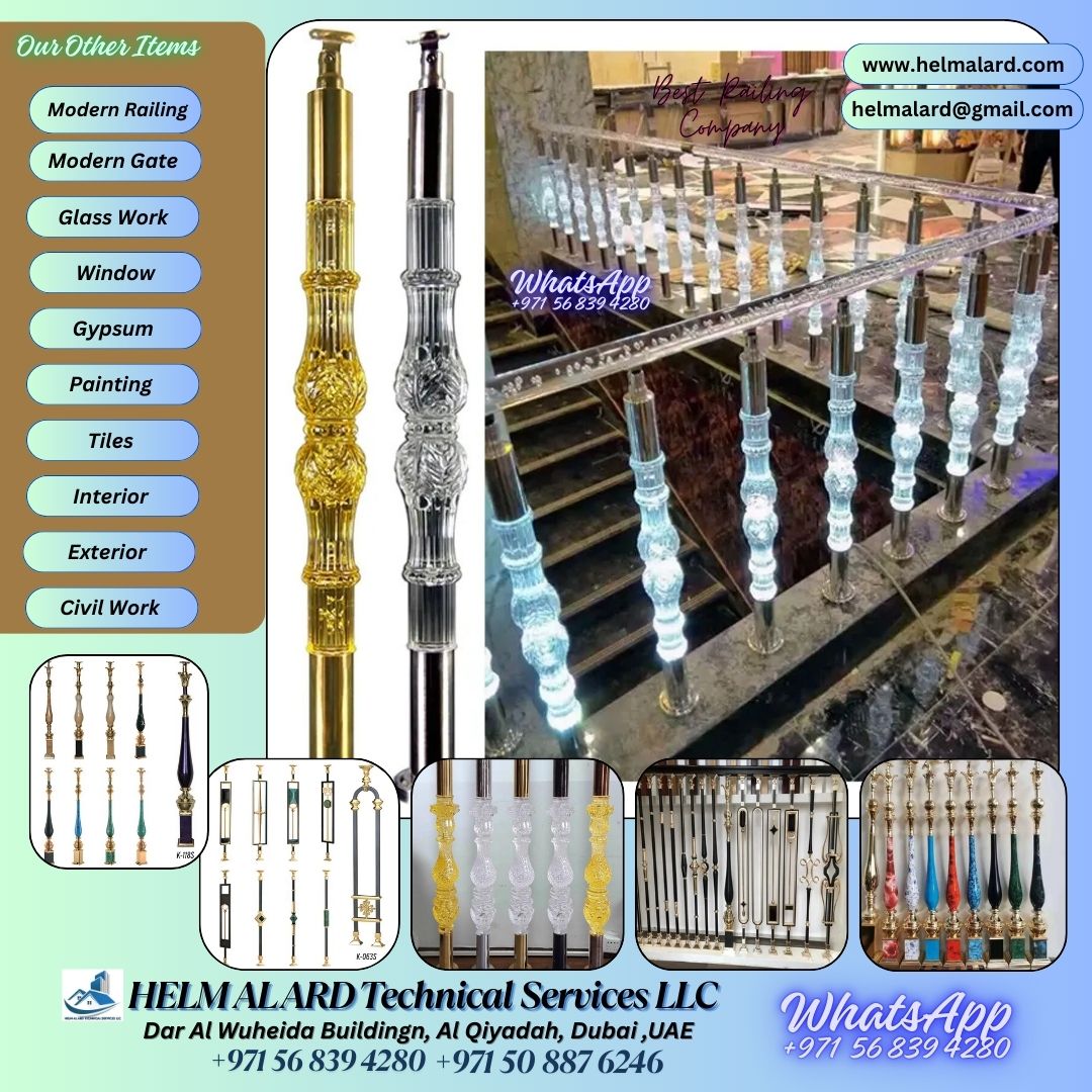 Glass Balustrade Balcony Handrail Glass Fencing Dubai Uae