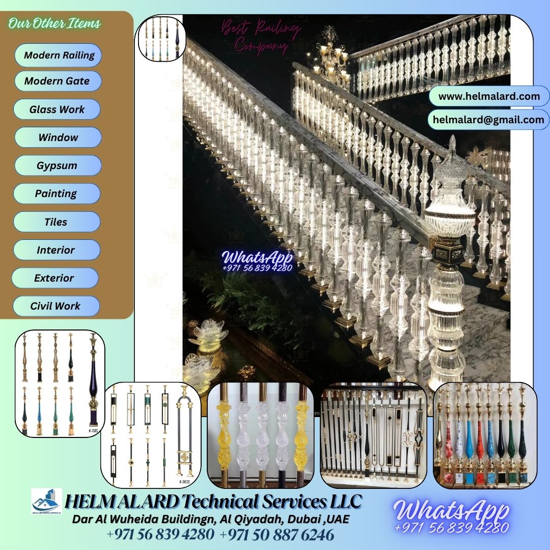 Acrylic Staircase Installation In Villa And Apartment Dubai