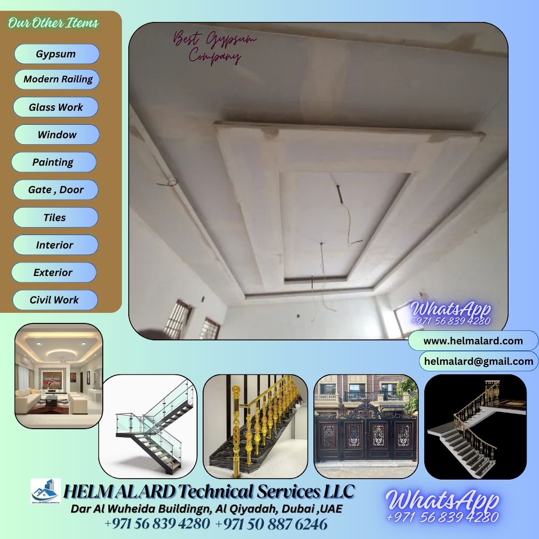Gypsum Work Company In Sharjah,dubai,uae
