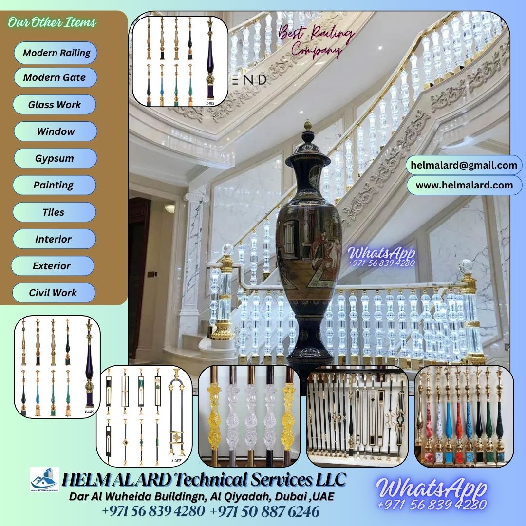 Acrylic Staircase Installation In Villa And Apartment Dubai