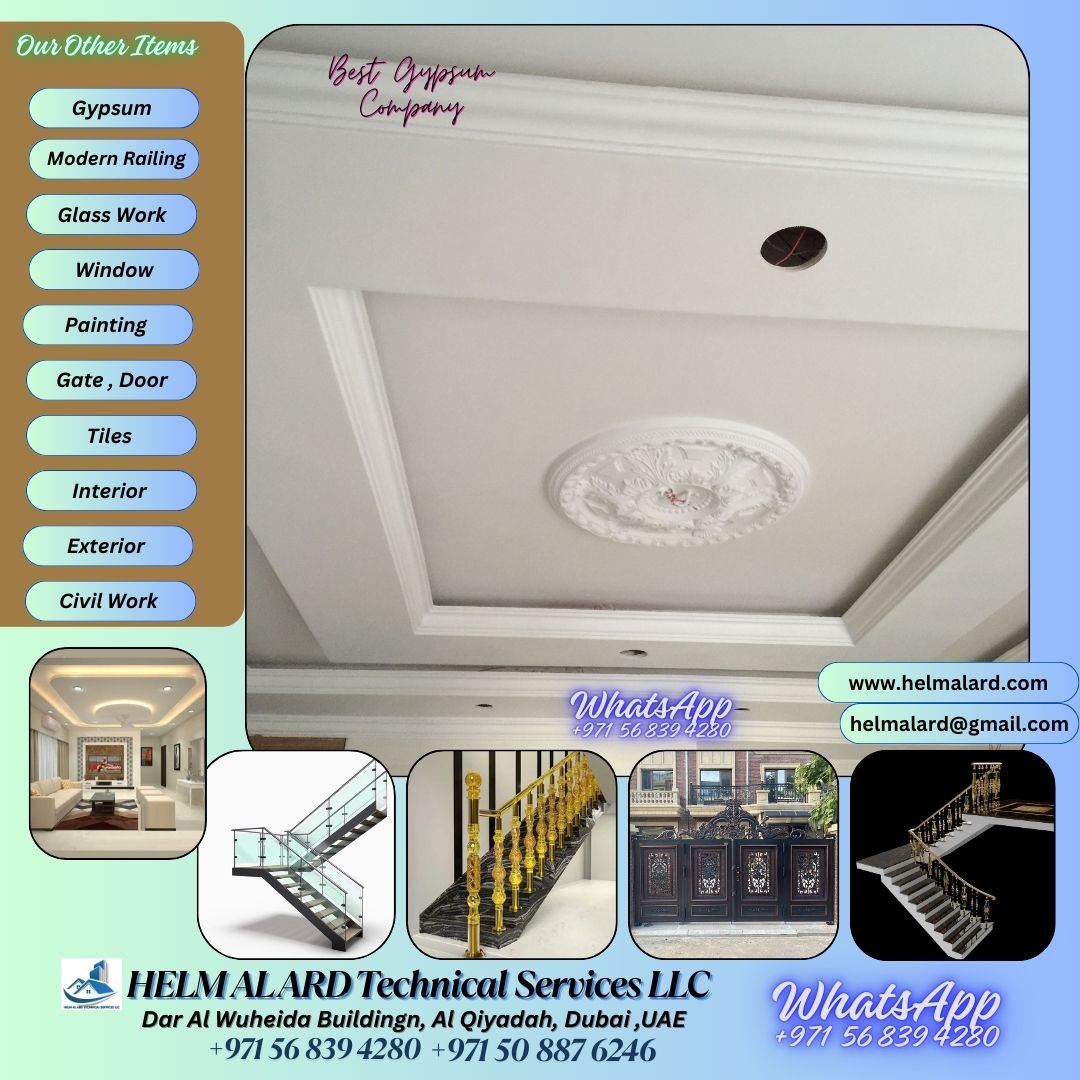 Commercial,residencial Gypsum Work Company In Sharjah,dubai,uae