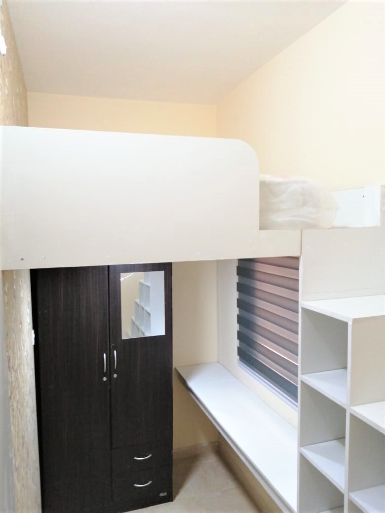 Loft Bed Type With Big Window And Cabinet With 2 Sharing Bathrooms 401 Room 5
