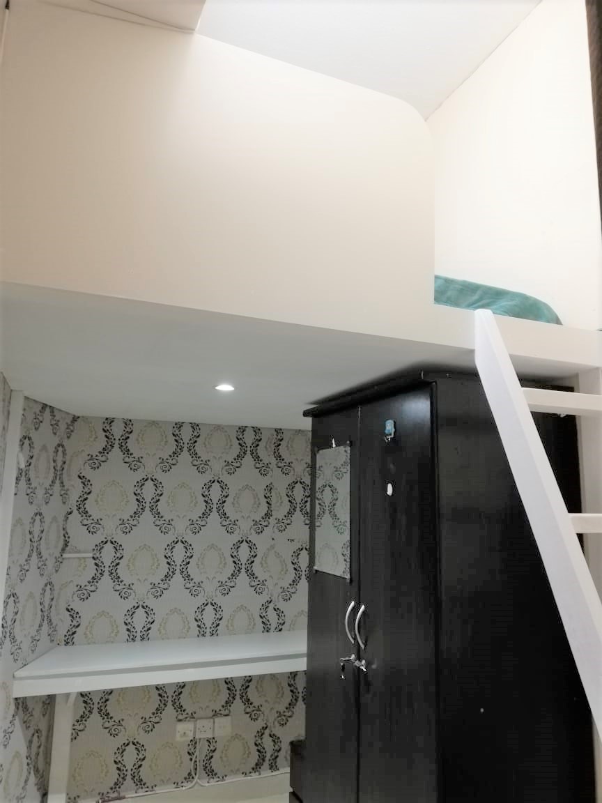 Loft Type Closed Partition Room With Sharing Balcony And Bathroom