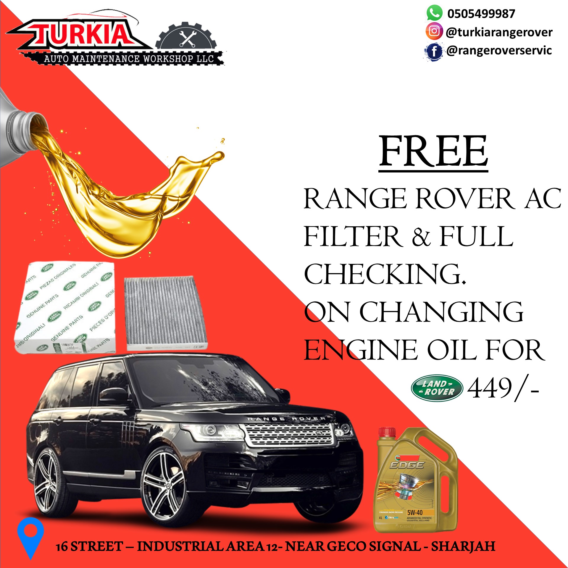 Land Rover Range Rover Ac Filter Free On Changing Engine Oil