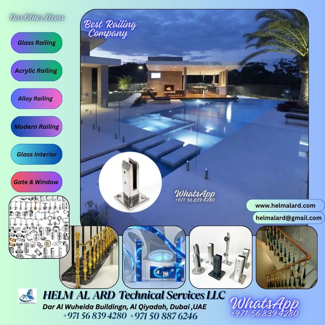 Glass Balustrade Balcony Handrail Glass Fencing Dubai Uae