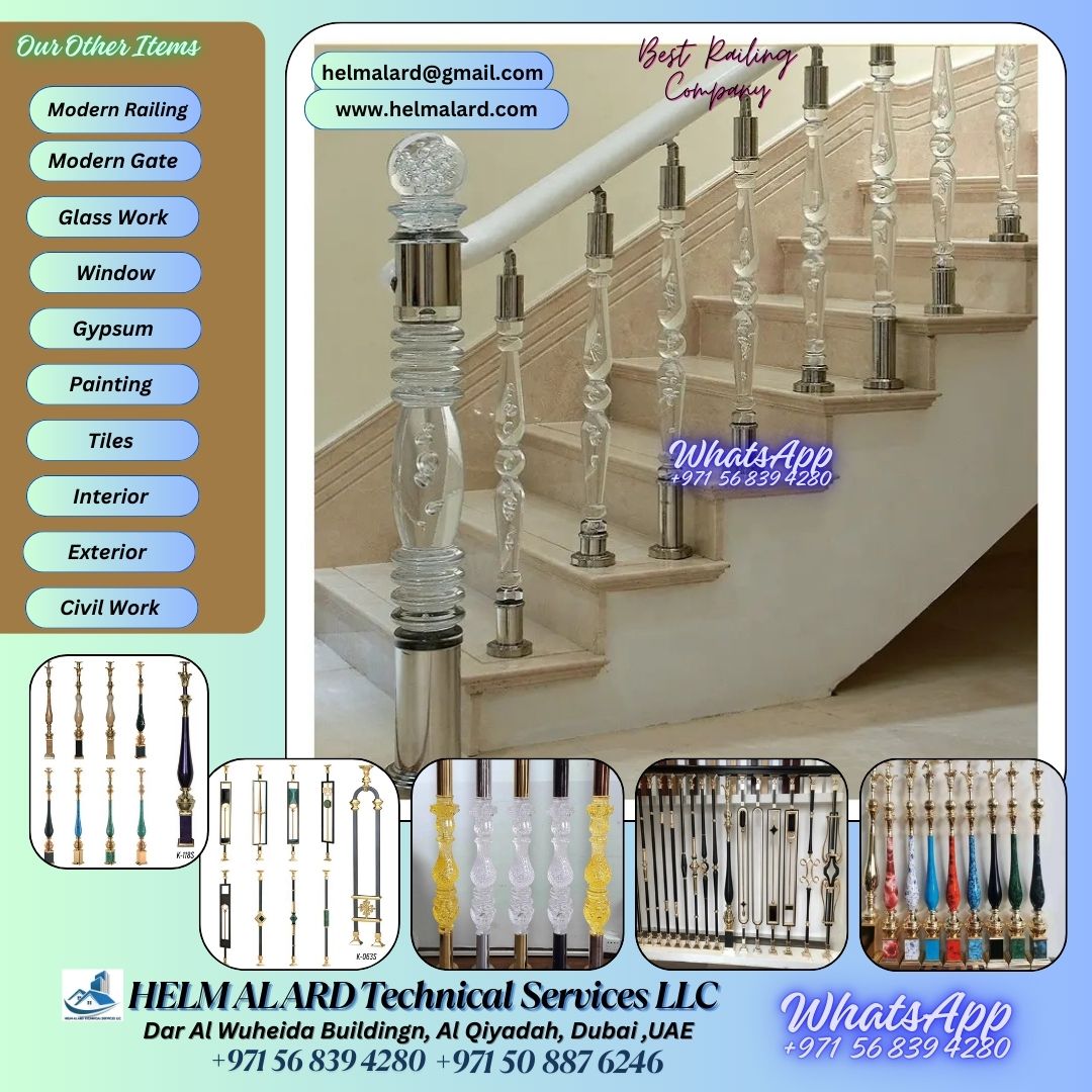 Acrylic Staircase Installation In Villa And Apartment Dubai