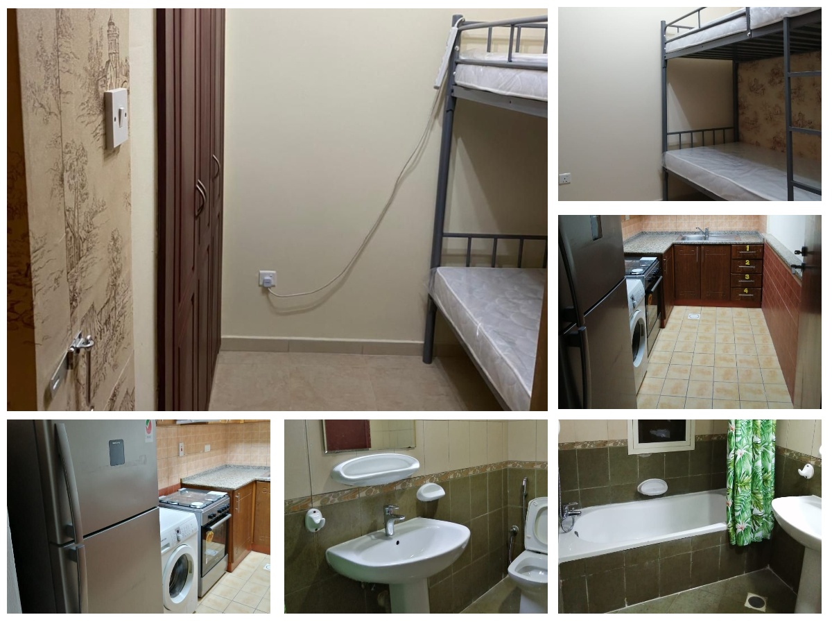 Closed Partition Room With Big Wardrobe, Bunkbed And 2 Sharing Bathrooms