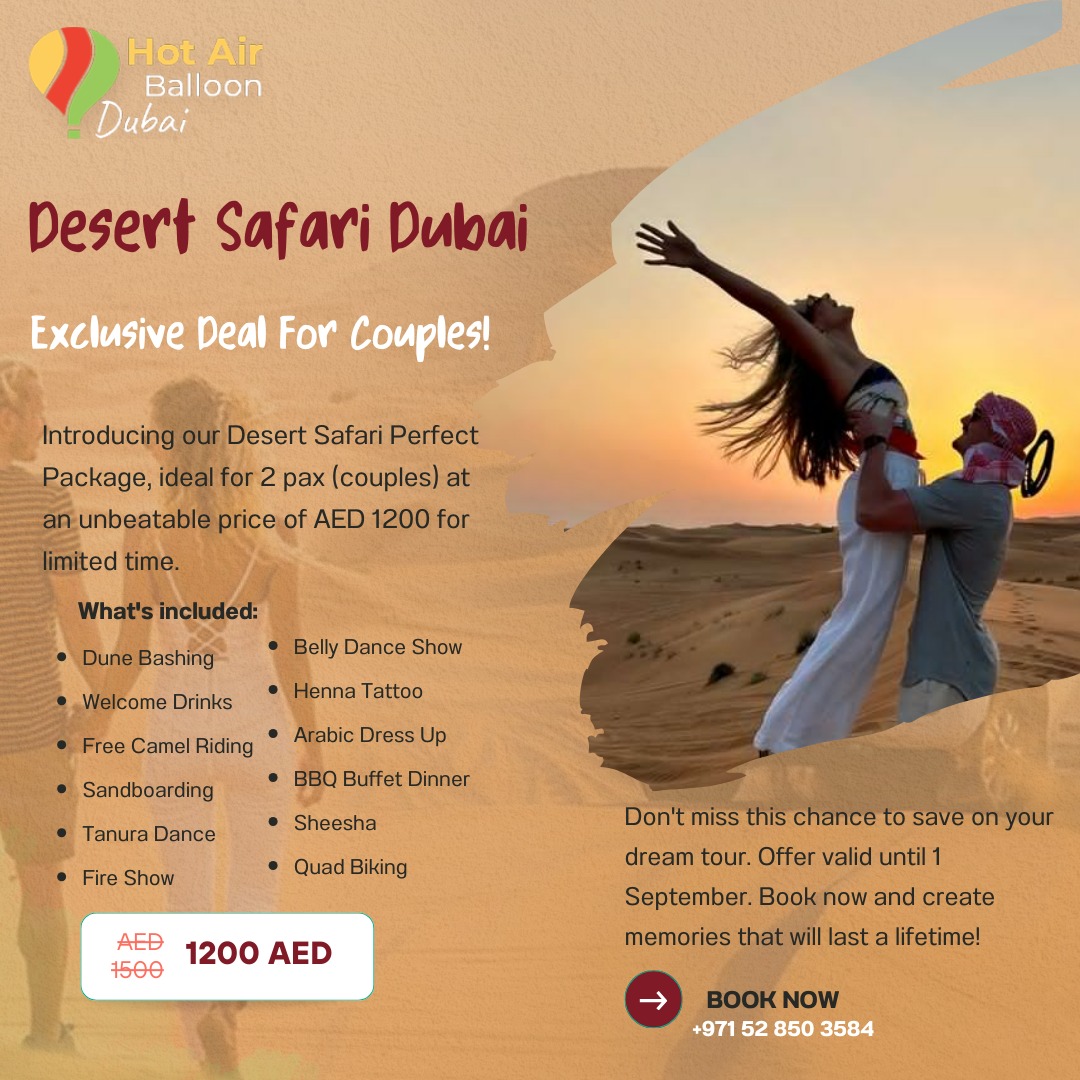 Hot Air Balloon Dubai Our Exclusive Summer Deal