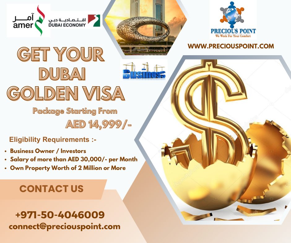 Golden Visa Uae Precious Point Business in Dubai