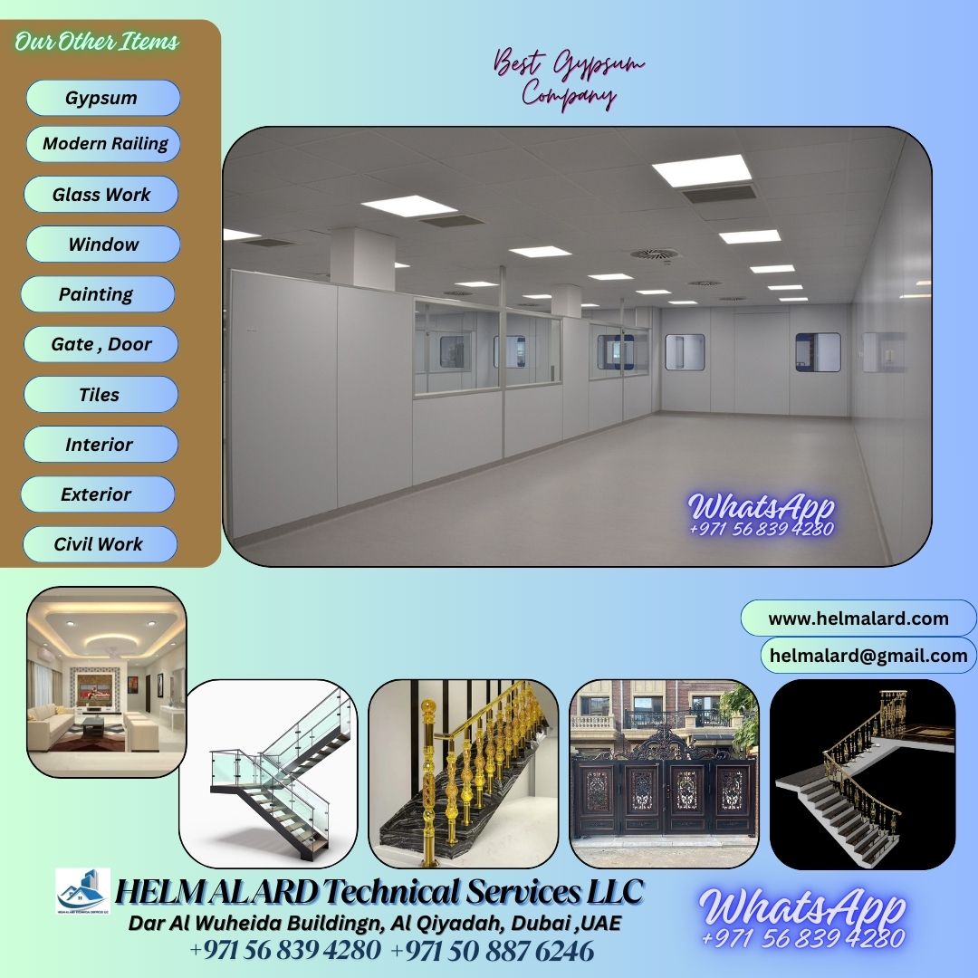 Commercial,residencial Gypsum Work Company In Sharjah,dubai,uae