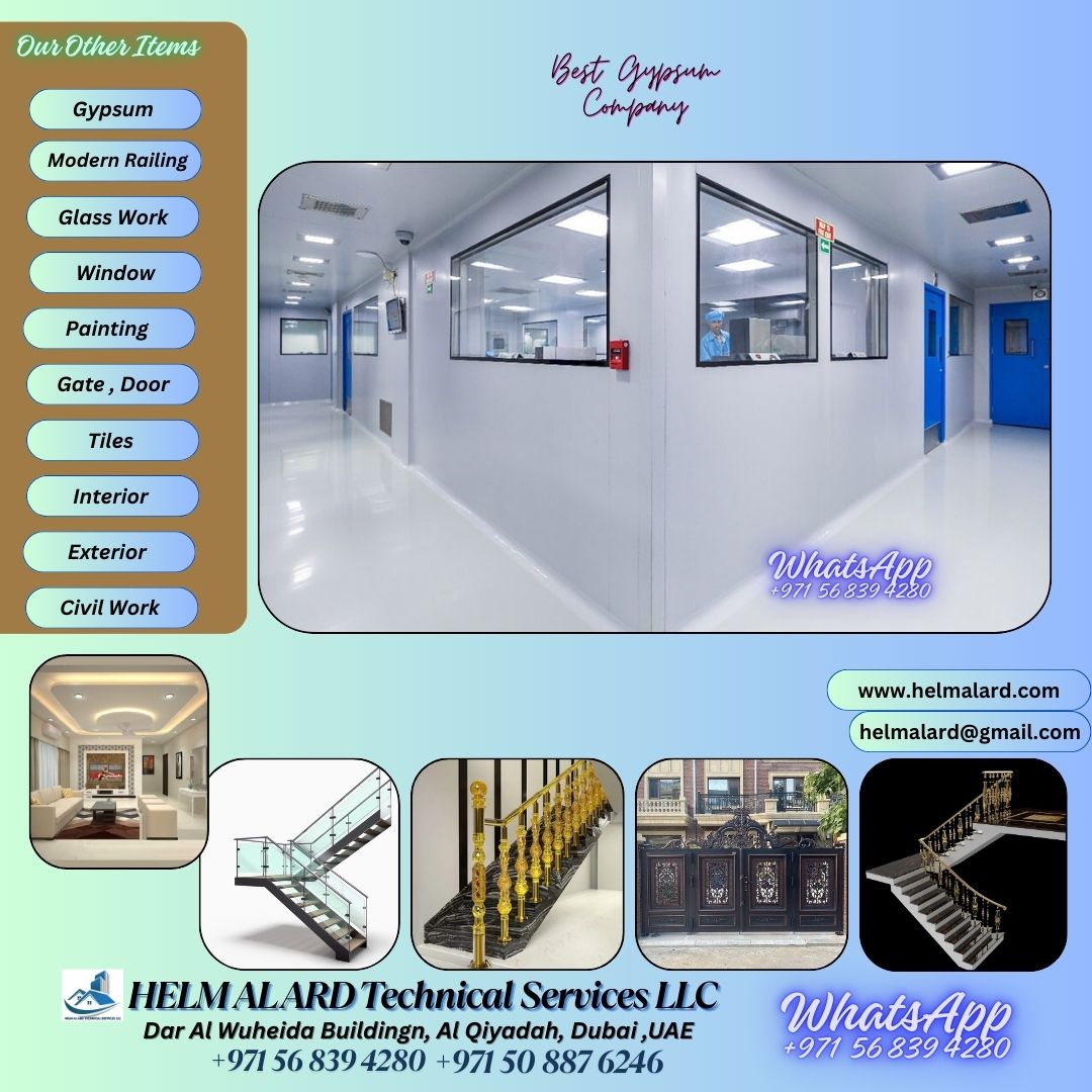 Commercial,residencial Gypsum Work Company In Sharjah,dubai,uae