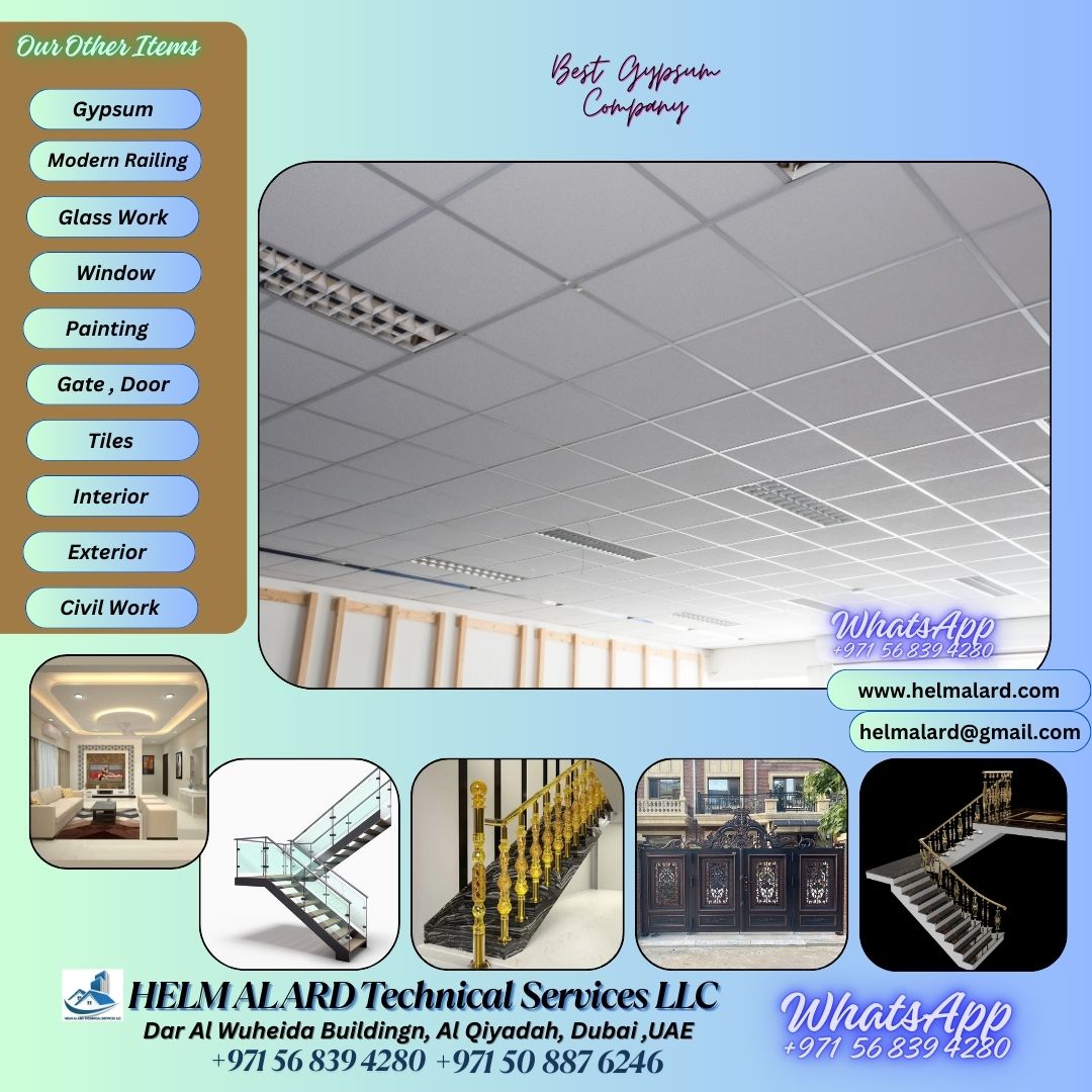 Gypsum Work Company In Sharjah,dubai,uae