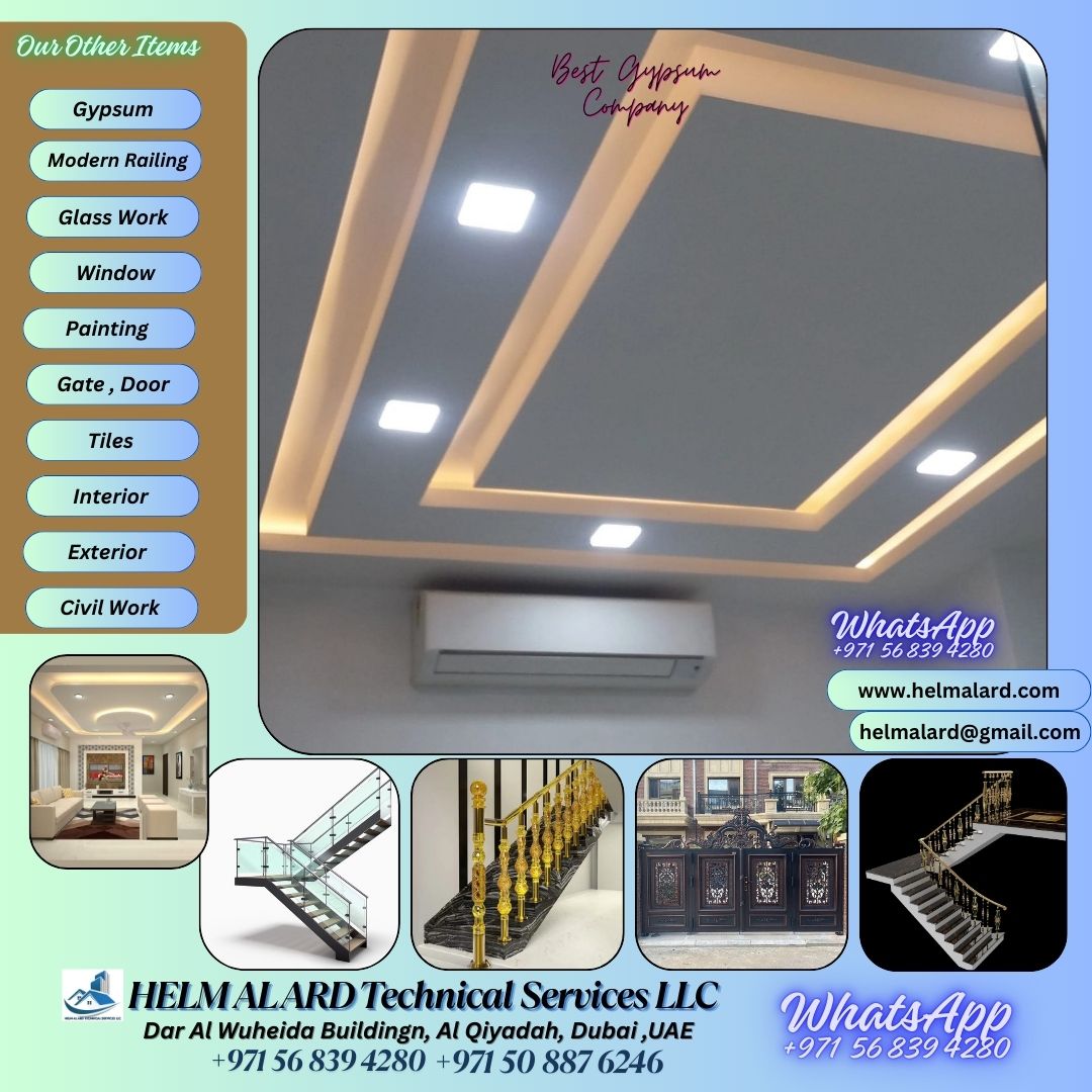 Commercial,residencial Gypsum Work Company In Sharjah,dubai,uae