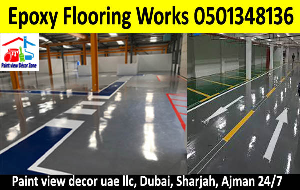 Epoxy Flooing Works Ajman Sharjah Dubai 0501348136