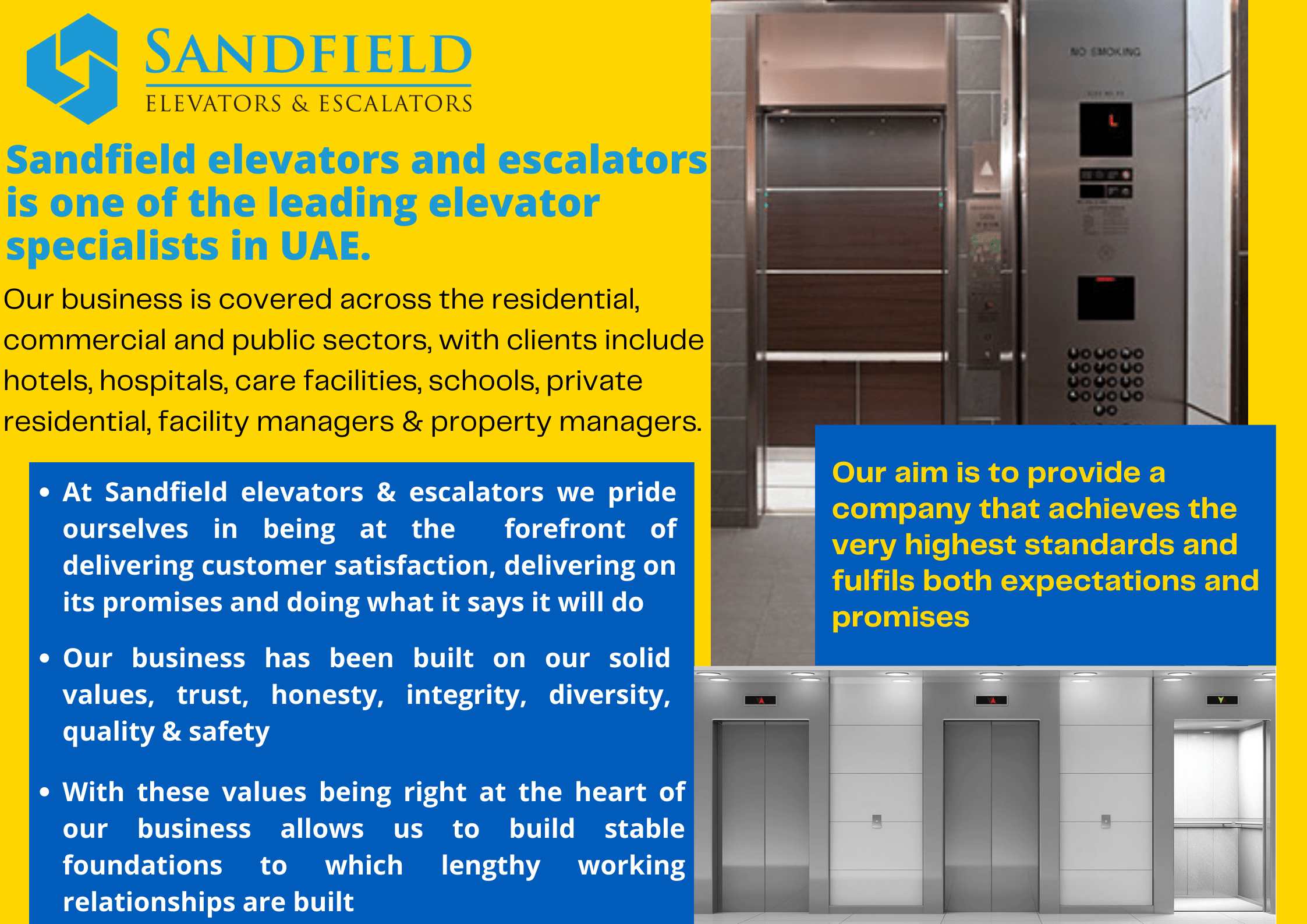Sandfield Elevators And Escalators in Dubai