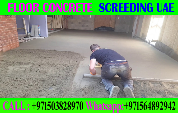 Micro Topping Floor Screeding Finishing Company +971503828970