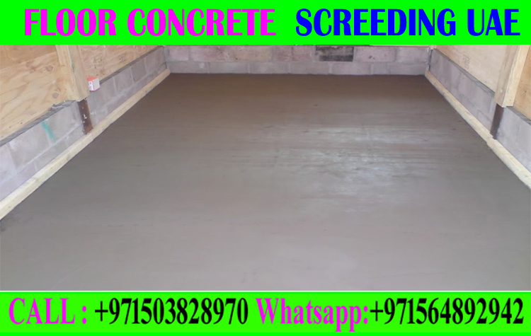 Concrete Floor Screeding Contractor Ajman Dubai Sharjah