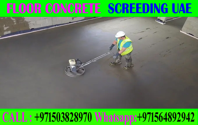 Micro Topping Floor Screeding Finishing Company +971503828970