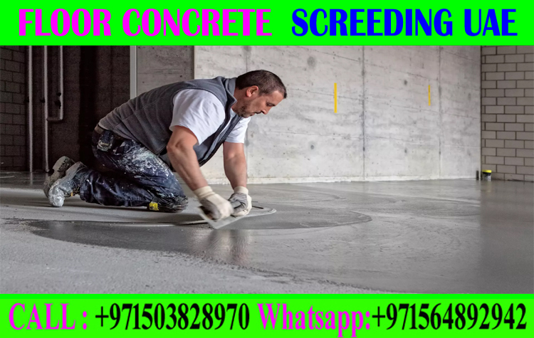 Micro Topping Floor Screeding Finishing Company +971503828970