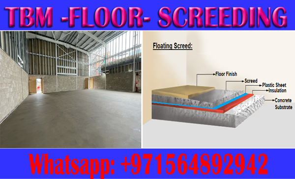 Self Leveling Screeding Company In Ajman Dubai Sharjah