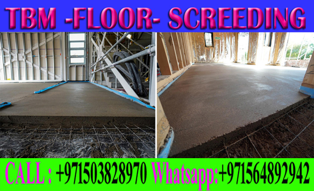 Micro Topping Floor Screeding Finishing Company +971503828970