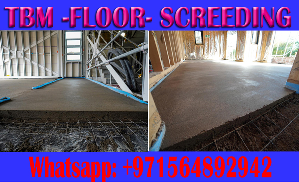 Concrete Floor Screeding Contractor In Ajman Dubai Sharjah 0564892942