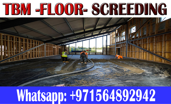 Concrete Floor Screeding Contractor In Ajman Dubai Sharjah