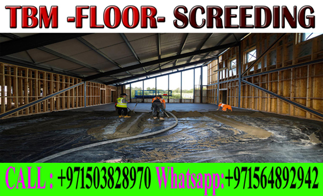 Micro Topping Floor Screeding Finishing Company +971503828970