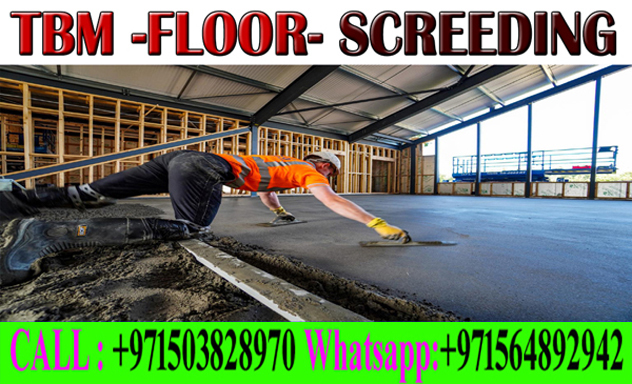 Micro Topping Floor Screeding Finishing Company +971503828970