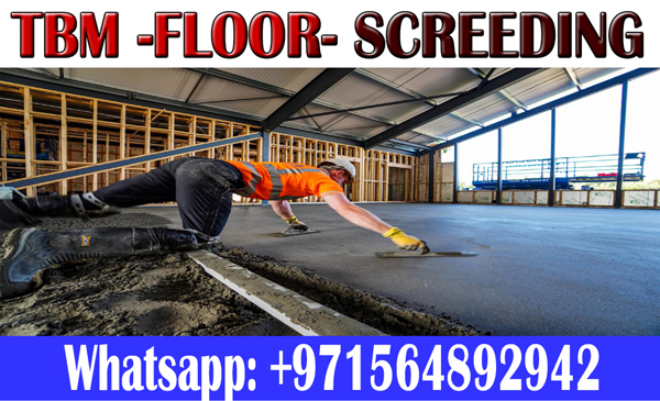 Concrete Floor Screeding Contractor In Ajman Dubai Sharjah 0564892942