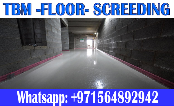 Concrete Floor Screeding Contractor In Ajman Dubai Sharjah 0564892942