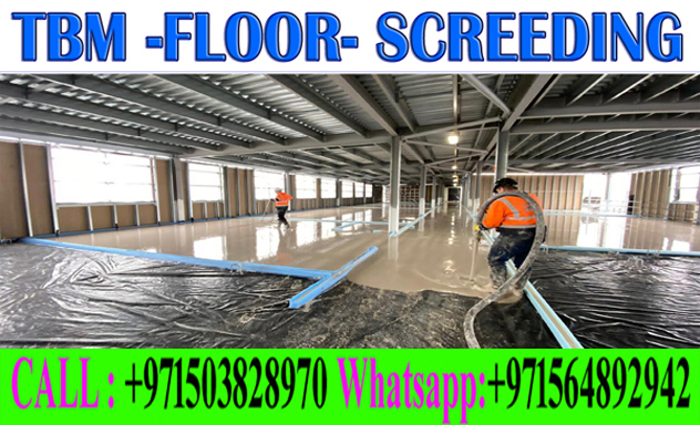 Micro Topping Floor Screeding Finishing Company +971503828970