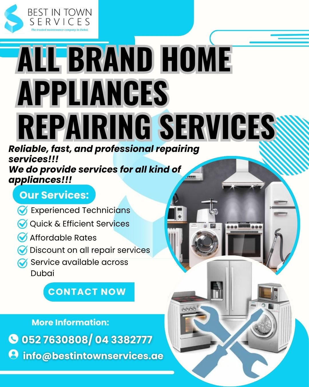 All BRands Home Appliances Repair Services