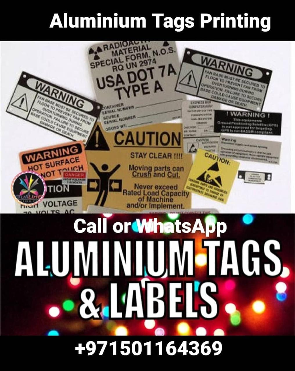 Affordable Aluminum Tags Printing In Sharjah