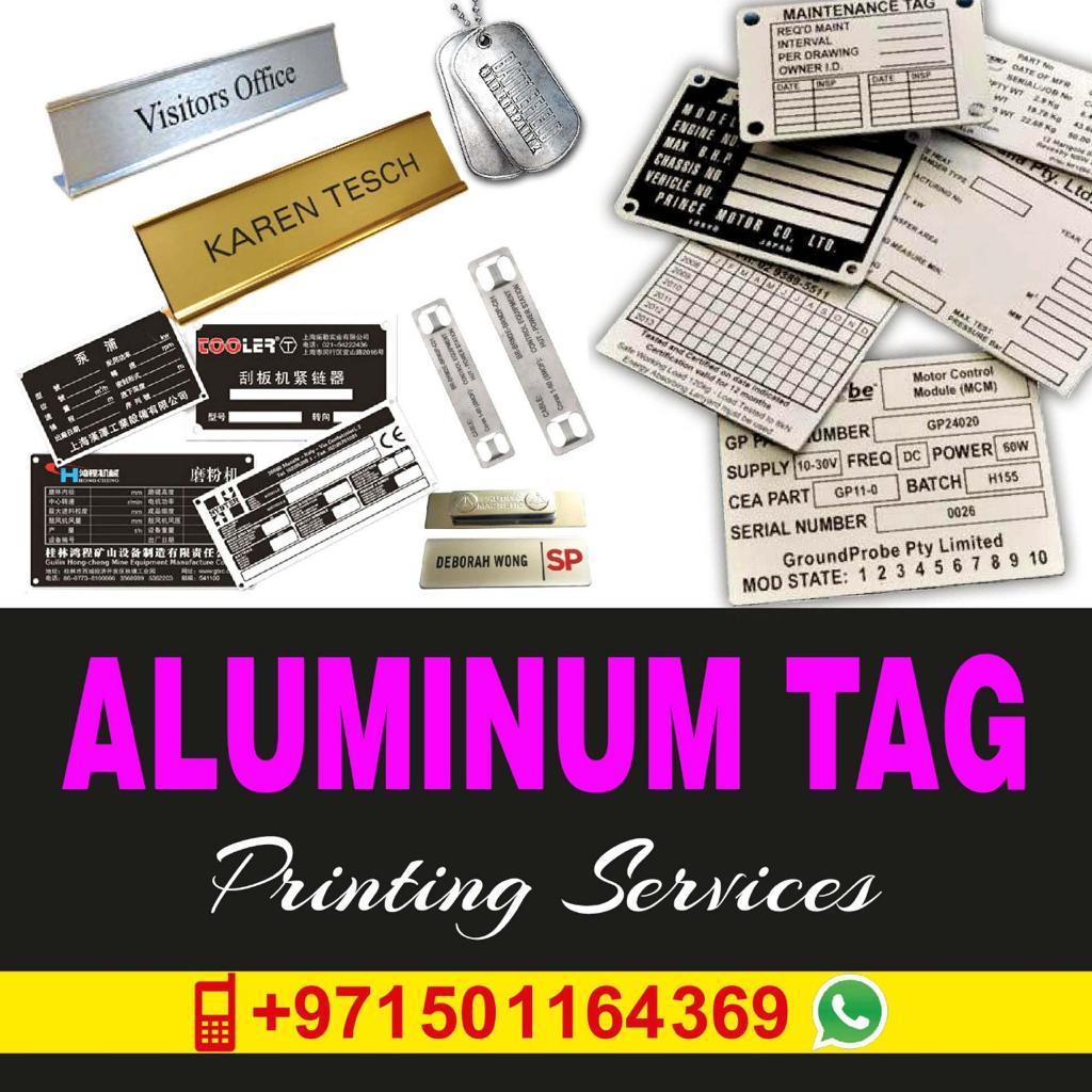 Affordable Aluminum Tags Printing In Sharjah