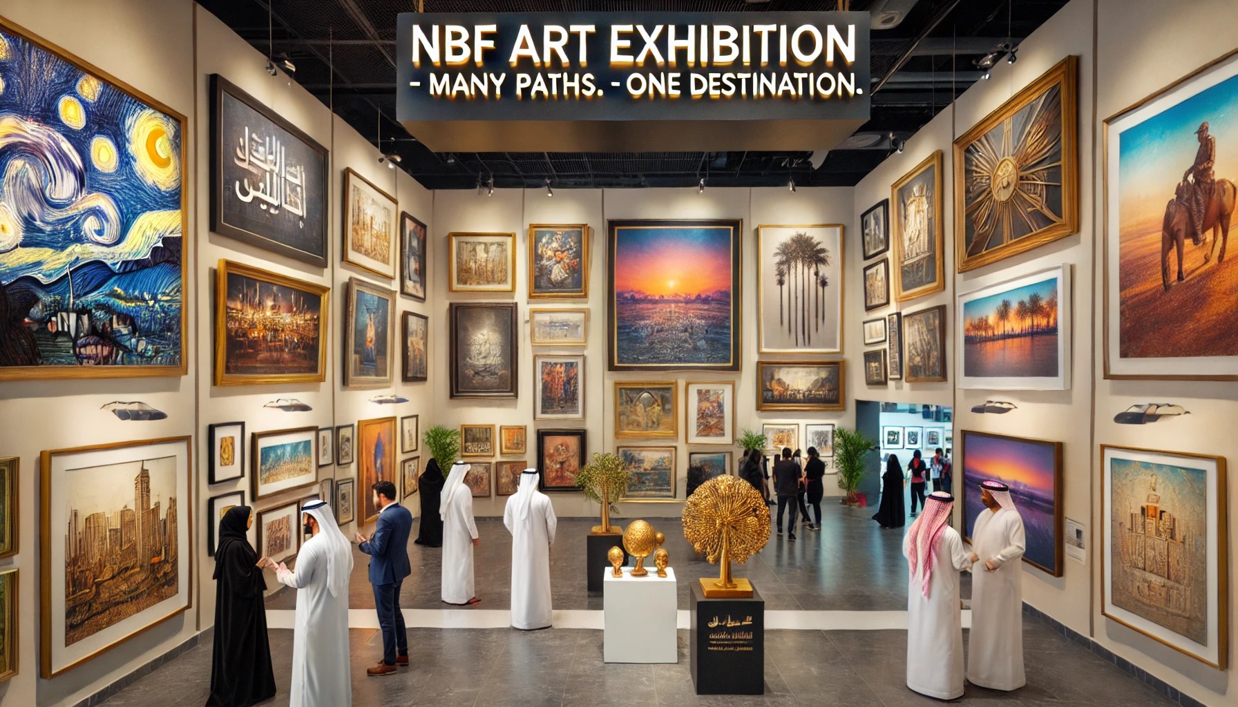 Explore The Nbf Art Exhibition Cele BRating Many Paths One Destination