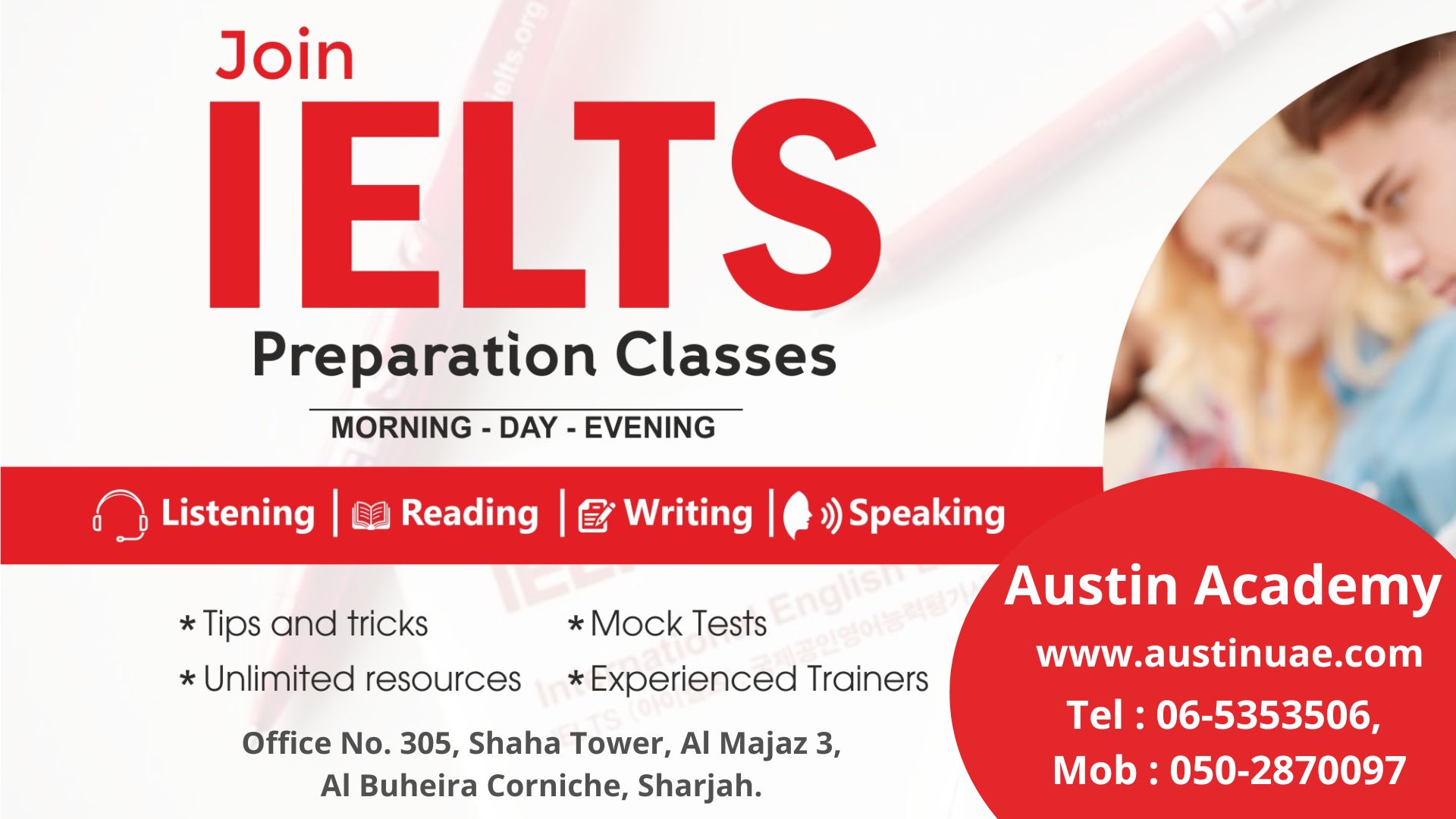 Ielts Classes In Sharjah With Best Discount 0502870097