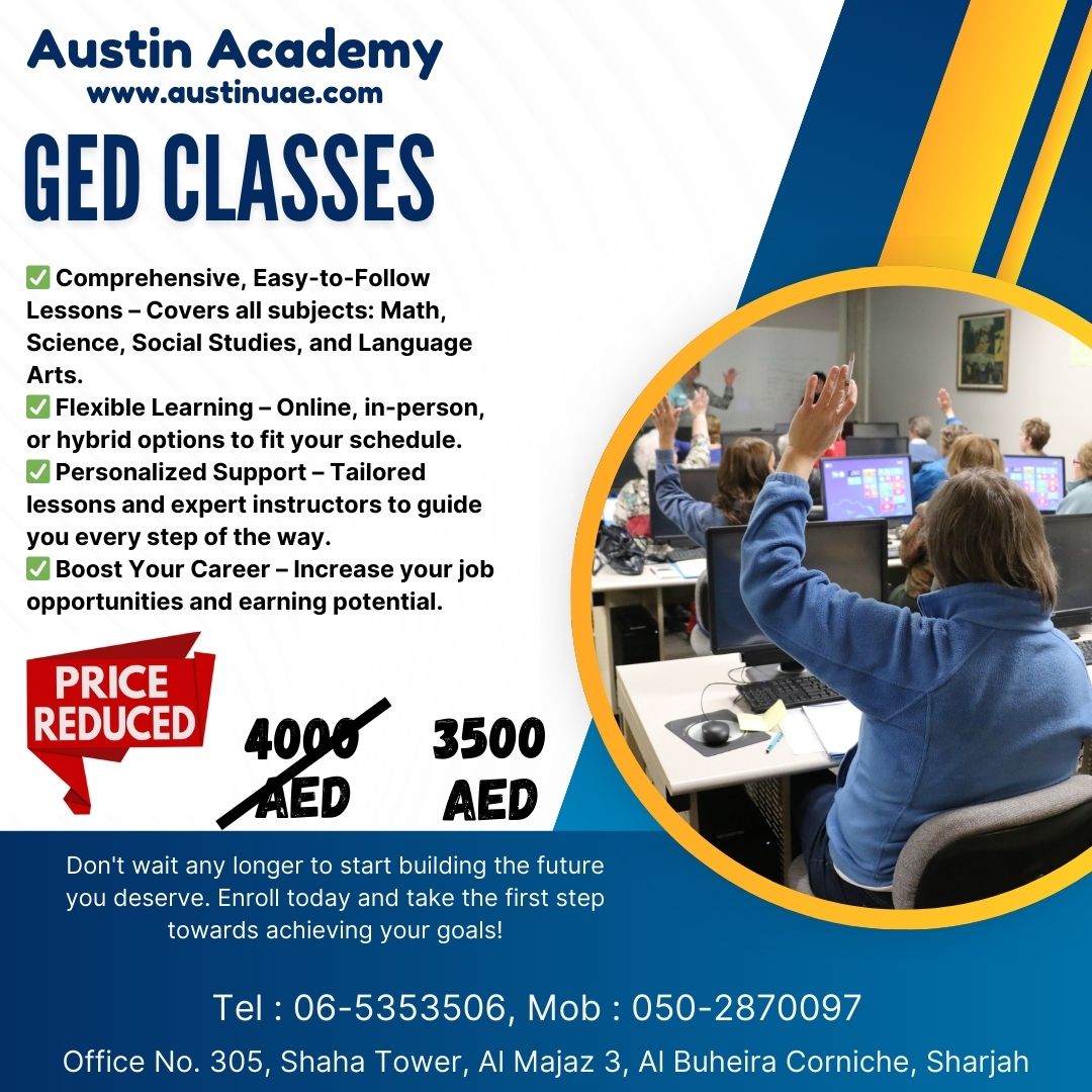 Ged Classes In Sharjah With An Amazing Offer Call 0502870097