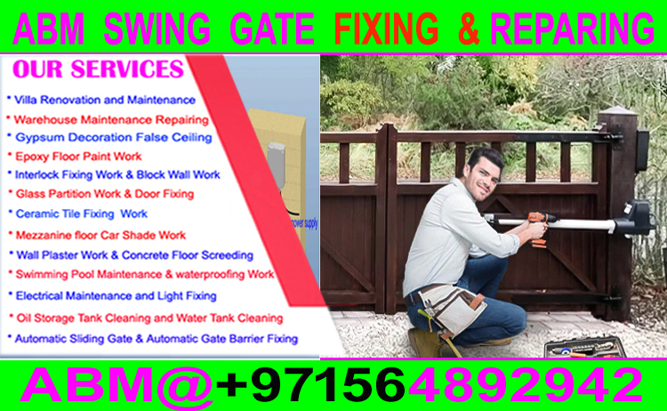 Swing Gate Opener Fixing Company Dubai Ajman Sharjah