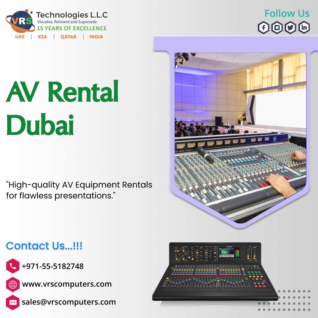 Hosting An Event Get The Best Av Rental Services In Dubai