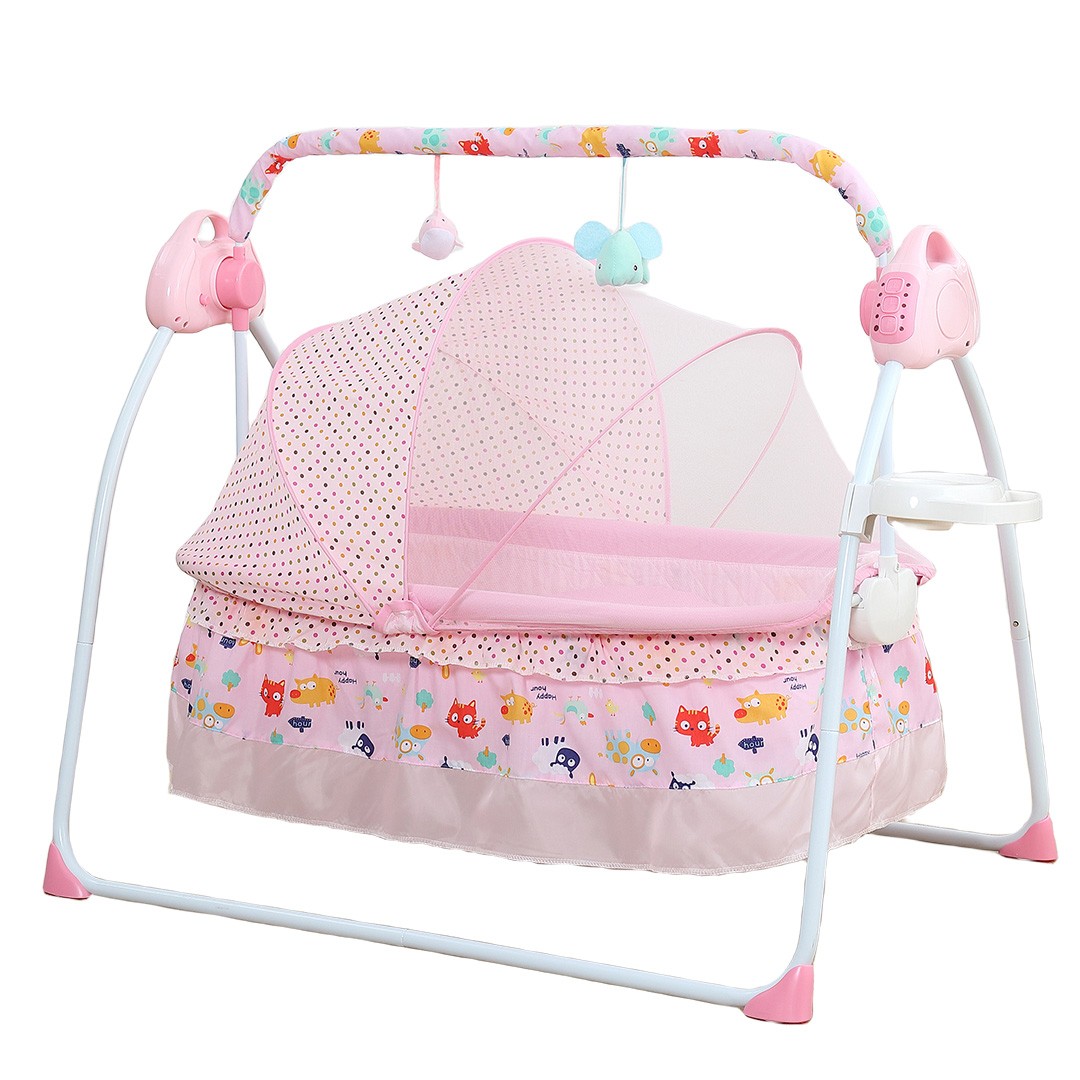 Modern Baby Cradle With Rocking Feature Like New