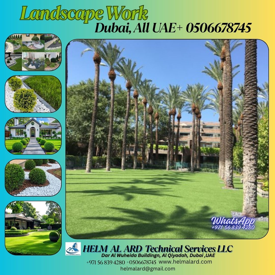 Garden Arificial Grass Fixing Contractor In Ajman,sharjah,dubai, Uae