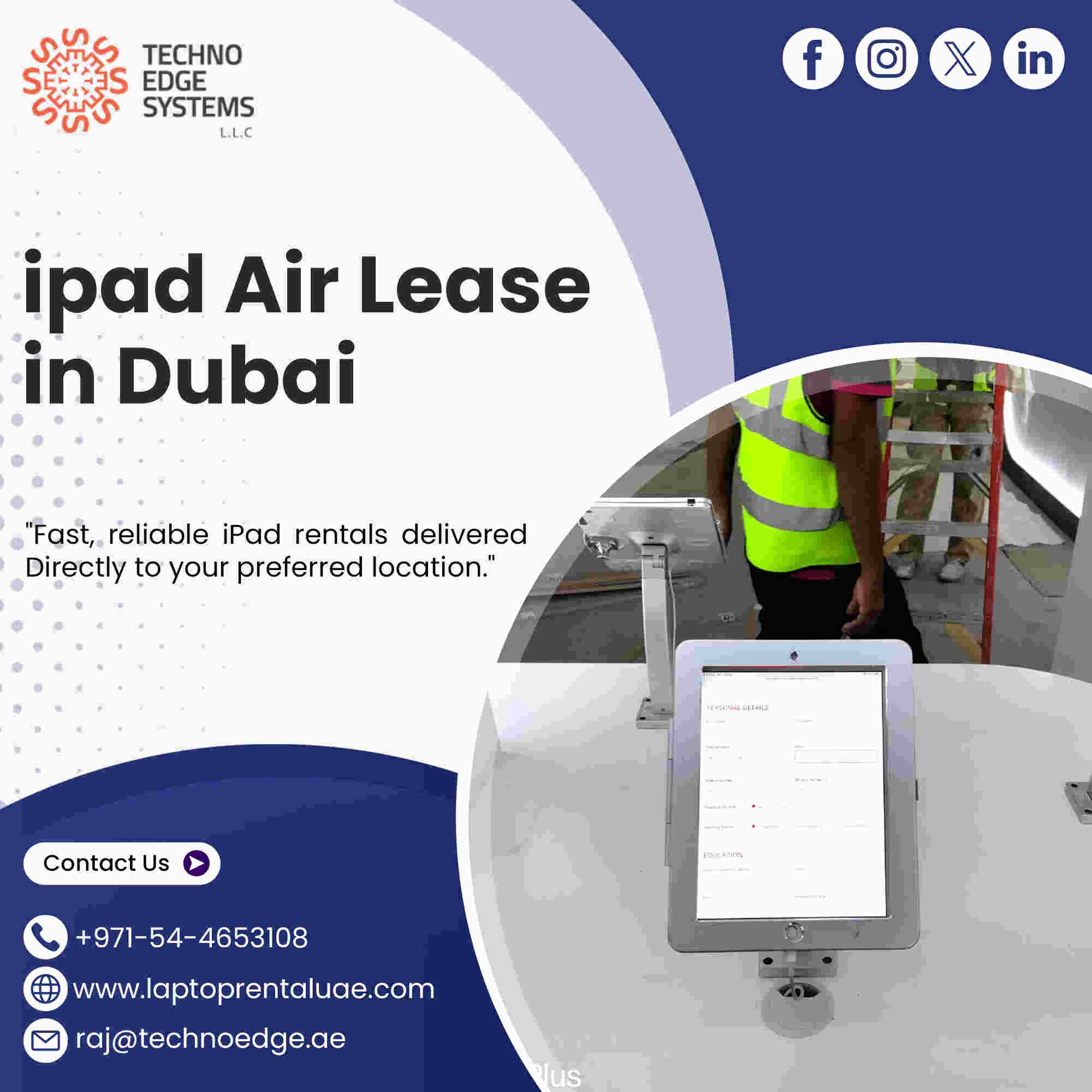 Can I Get Multiple Ipad Air Lease In Dubai For An Event