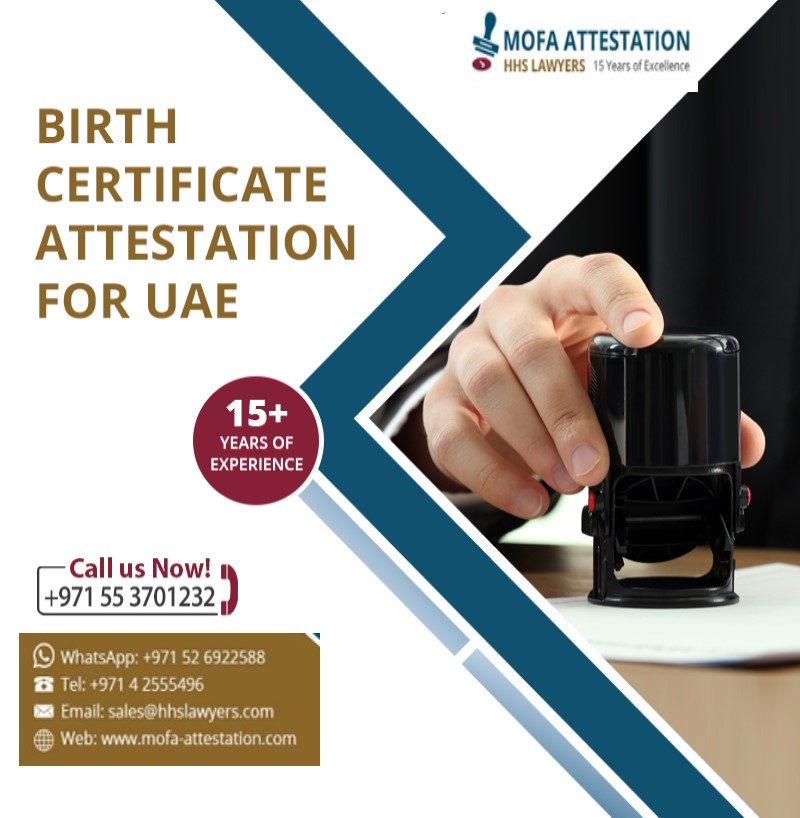 Birth Certificate Attestation In Dubai